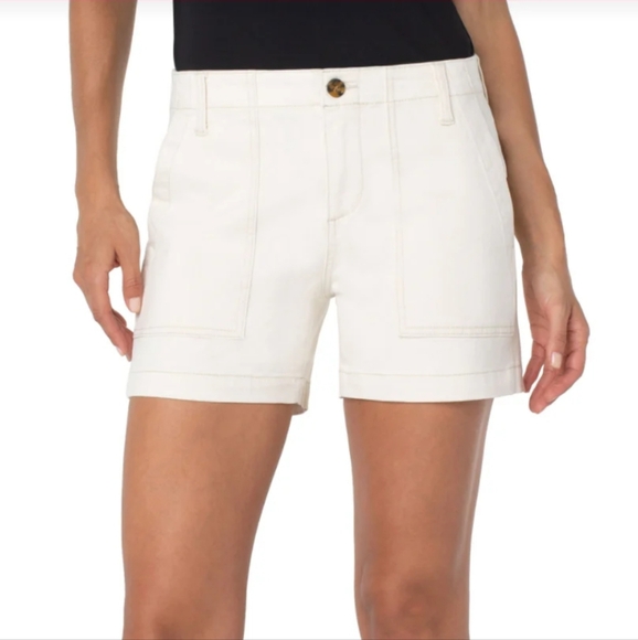 Liverpool Los Angeles Utility Shorts Flap Pockets 4 1/2" Inseam Size 26 NEW - Picture 13 of 13